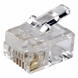 Type de connecteur Ethernet = Connecteur RJ11 Nombre de ports = 1 Nombre de voies = 6P4C Type du connecteur = RJ11 Type de bl ...