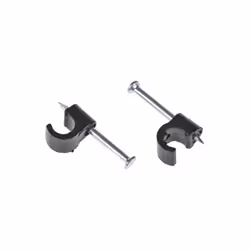Clip serre-câble /bride de serrage = Attache-câble arrondi Diamètre maximum de l'ensemble des câbles = 6mm Méthode de fixatio ...