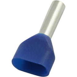 Embout de câblage Rs Pro 2 x 0.75mm², Bleu, longueur 8mm, 2 entrées