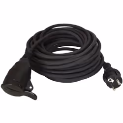 Type de produit = Cordon prolongateur Longueur de câbles = 20m Nombre de prises = 1 Fiche secteur Type = Type F - Schuko alle ...