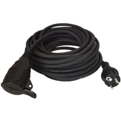 Rallonge électrique RS PRO 20m, 1 prise prises Type F - Schuko allemand, 250 V 16A, IP20 ( Prix pour 1 )