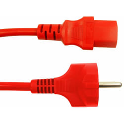 Rs Pro - Cordon d'alimentation Connecteur cee 7/7 cei C13, 500mm, 10A / 250V ( Prix pour 1 )