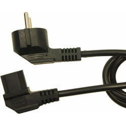 Cordon d'alimentation Rs Pro Connecteur cee 7/7 cei C13, 2.5m, 10 a / 250 v ( Prix pour 1 )