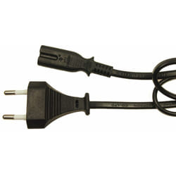 Cordon d'alimentation RS PRO, Connecteur Fiche européenne de type C CEI C7, 2m, 2,5A / 250 V ( Prix pour 1 )