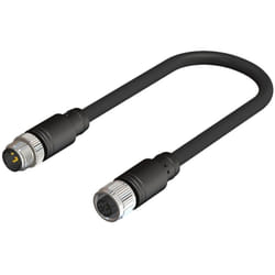 Câble de commande Rs Pro 5 conducteurs , M12 Femelle vers M12 Mâle, 1m ( Prix pour 1 )
