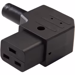 Type de connecteur IEC = C19 Type de montage = Montage sur câble Genre = Femelle Courant = 16A Orientation du corps = Angle d ...