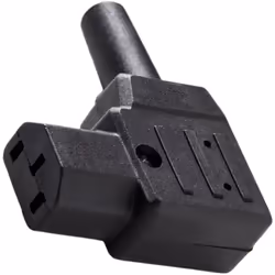Type de connecteur IEC = C13 Type de montage = Montage sur câble Genre = Femelle Courant = 10A Orientation du corps = Angle d ...
