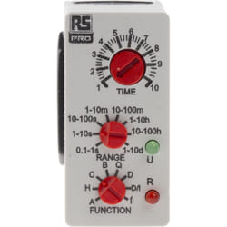 Rs Pro - Relais temporisé 12 240V c.a. / v c.c., Enfichable ( Prix pour 1 )