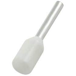 Embout à sertir 0.5mm², Blanc, longueur 12mm