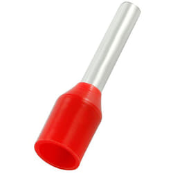 Rs Pro - Embout à sertir 1mm², Rouge, longueur 6mm