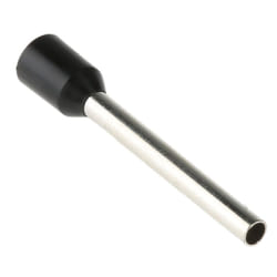 Rs Pro - Embout à sertir 1.5mm², Noir, longueur 18mm