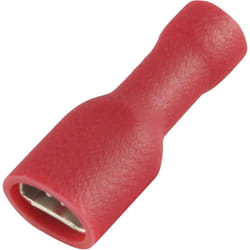 Rs Pro - Cosse faston 0,5 1,5 mm2, 22 16 awg, Isolé, Rouge