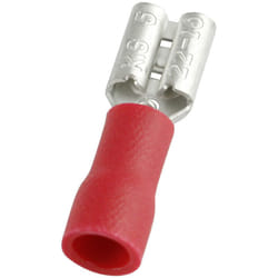 Cosse faston RS PRO, 0,5 1,5 mm2, 22 16 AWG, Isolé, Rouge