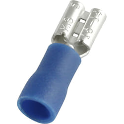 Rs Pro - Cosse faston 1.5 2.5 mm², 16 14 awg, Isolé, Bleu