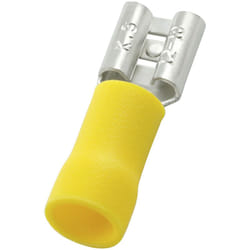 Cosse faston Rs Pro 12 10 awg, 4 6 mm2, Isolé, Jaune