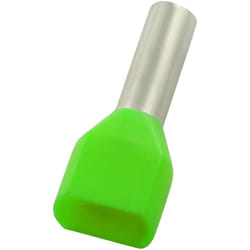 Embout à sertir 2 x 6mm², Vert, longueur 14mm