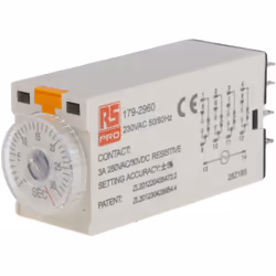 Tension d'alimentation = 230V c.a. Type de montage = Enfichable Nombre de contacts = 4 Plage de temps = 1 ? 30s Nombre de fon ...