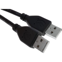 Rs Pro - Câble usb usb-a mâle vers usb-a mâle, Noir, 1m ( Prix pour 1 )