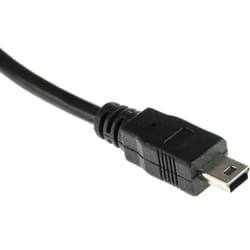 Rs Pro - Câble usb Mini usb b mâle vers usb-a mâle, Noir, 5m ( Prix pour 1 )