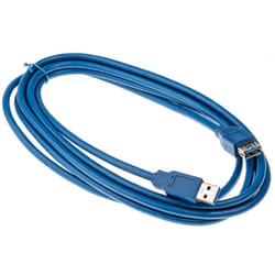 Rs Pro - Rallonge usb usb a femelle vers usb-a mâle, Bleu, 3m ( Prix pour 1 )
