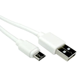 Câble usb Rs Pro Micro usb b vers usb a, Blanc, 3m ( Prix pour 1 )