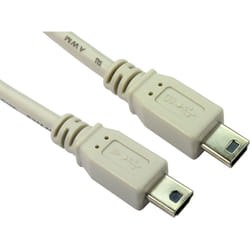 Rs Pro - Câble usb Mini-B usb mâle vers Mini usb 2.0 a mâle, Gris, 1m ( Prix pour 1 )