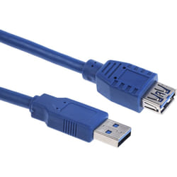 Rs Pro - Rallonge usb usb a femelle vers usb-a mâle, Bleu, 1m ( Prix pour 1 )
