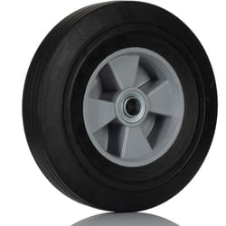 Rs Pro - Roue de chariot Caoutchouc Noir 255mm x 60mm, alésage 20mm, longueur 58mm, Roulement à rouleaux, Capacité de 600kg ( Prix pour 1 )