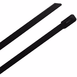 Longueur = 440mm Largeur = 12 mm Couleur = Noir Matériau = Acier Inoxydable 316 Type = Verrouillage à billes Résistant UV = O ...