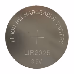 Taille = LIR2025 Chimie = Lithium Tension nominale = 3.7V Capacité = 25mAh Type de terminaison = Standard Diamètre = 20mm Dim ...