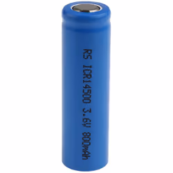 Numéro de modèle = ICR14500 Tension nominale = 3.7V Capacité = 820mAh Chimie = Lithium-Ion Type de terminaison = Standard Gam ...