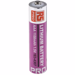 Chimie = Lithium Fer Disulfide Tension nominale = 1.5V Taille = AAA Nom CEI = R3 Capacité = 1.1Ah