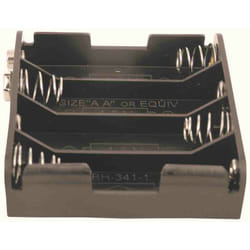 Porte-pile 4 x Rs Pro aa, raccordement Montage rapide ( Prix pour 1 )