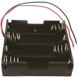 Porte-pile 4 x Rs Pro aa, raccordement Fils ( Prix pour 1 )