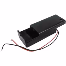 Pour taille de batterie = 9 V PP3 Montage = Fils Type = Batterie de sauvegarde Dimensions = 68.3 x 33.3 x 21.1mm Support de b ...