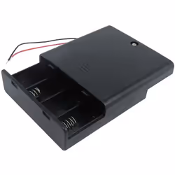 Pour taille de batterie = AA Nombre d'éléments = 4 Montage = Fils Type = Batterie de sauvegarde Dimensions = 68 x 65 x 19mm S ...