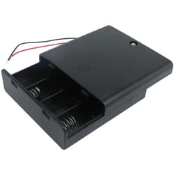 Porte-pile 4 x Rs Pro aa, raccordement Fils ( Prix pour 1 )