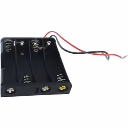 Pour taille de batterie = AAA Nombre d'éléments = 4 Montage = Fils Type = Batterie de sauvegarde Dimensions = 53.5 x 50 x13mm