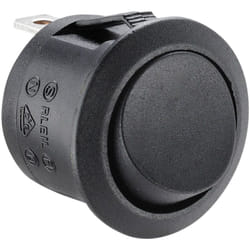 Rs Pro - Interrupteur à bascule Noir Unipolaire à une direction On-None-Off ( Prix pour 1 )