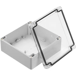 Rs Pro - Boîtier en abs, polycarbonate, 149.85 x 149.85 x 60mm, Gris IP67, Blindé ( Prix pour 1 )