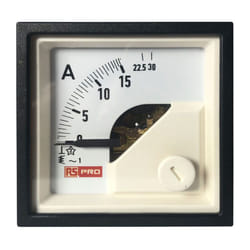 Rs Pro - Ampèremètre analogique de panneau v c.a. Echelle 30 (Input)A, 48mm x 48mm ( Prix pour 1 )