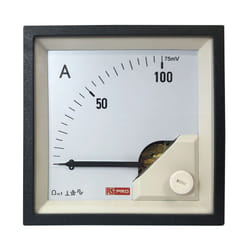 Rs Pro - Ampèremètre analogique de panneau v c.c. 72mm x 72mm ( Prix pour 1 )