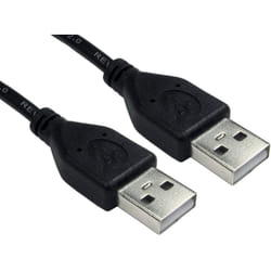 Rs Pro - Câble usb usb a vers usb a, Noir, 500mm ( Prix pour 1 )
