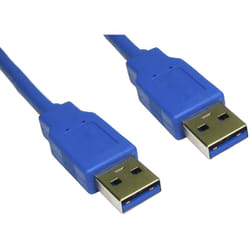 Câble usb Rs Pro usb a vers usb a, Bleu, 2m ( Prix pour 1 )