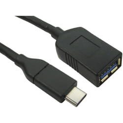 Adaptateur usb Rs Pro usb a vers usb c, Noir, 500mm ( Prix pour 1 )