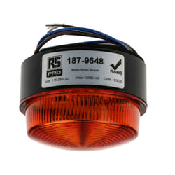 Balise clignotante au Xénon Ambre RS PRO, 115 230 V c.a. ( Prix pour 1 )