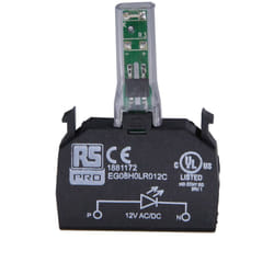 Rs Pro - Bloc lumineux led Bleu, 24 v (c.a./c.c.) ( Prix pour 1 )