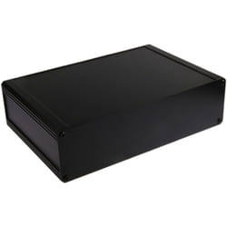Rs Pro - Boîtier dissipateur en Aluminium extrudé, 200 x 300 x 86mm, Noir IP40 ( Prix pour 1 )
