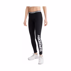 Legging Superdry Logo elastic Femme Noir
