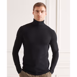 Pull Superdry Merino Homme Noir